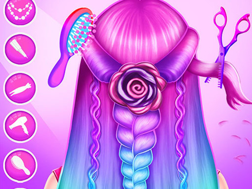 Imagem Mulheres de corredor de cabeleireiro com trança