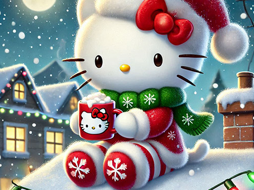 Imagem Hi Kitty Christmas Puzzle: Feriado festivas