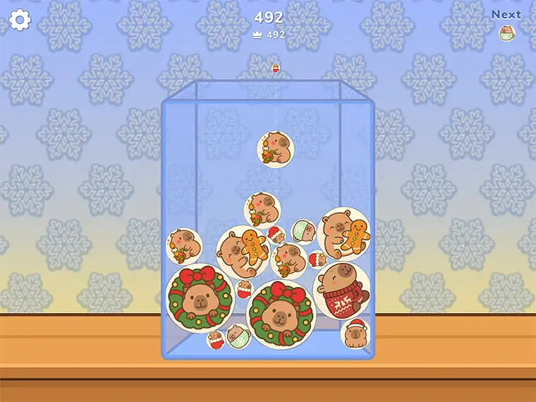 Imagem Mesclagem de Natal da Capivara